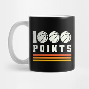 1000 Points Basketball Scorer High School Basketball Player Mug